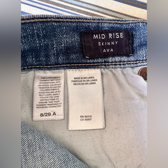 Lucky Brand Light Blue AVA Skinny Jeans Size: 8/29 - Picture 3 of 4